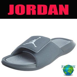 New Nike Men's 9-15 Jordan Hydro 6 Slides Sandals Cool Grey/Wolf Grey 881473-004